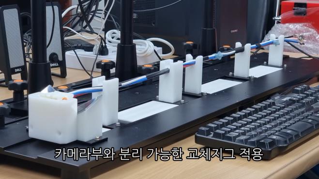 카메라부에서 분리할 수 있는 하네스 맞춤형 교체 지그