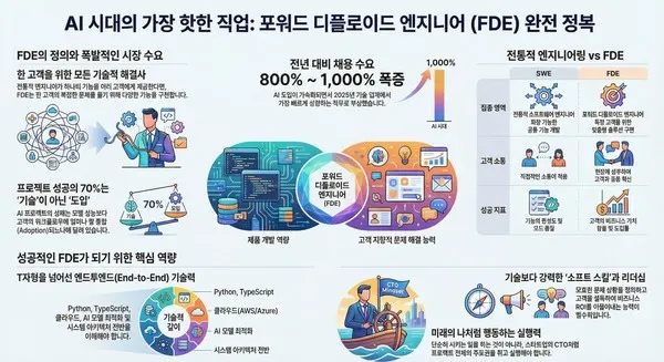 [이용호의 손에 잡히는 인공지능] AI시대의 새 주인공, 고객 밀착형 엔지니어 FDE가 뜬다 기술자료 대표 이미지