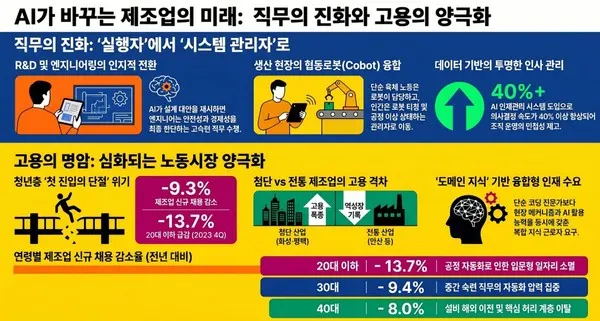 [이용호의 손에 잡히는 인공지능] 로봇 옆에 선 사람, 제조업 AI가 만드는 새로운 직업 변화 기술자료 대표 이미지
