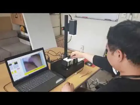 하네스 단자 설삽과 오배선 검사기 데모 (와이어 길이검사 포함) 영상 썸네일